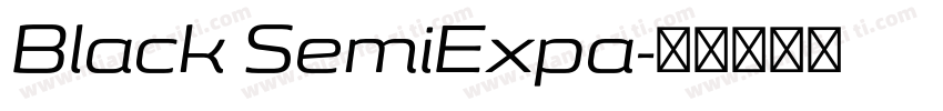 Black SemiExpa字体转换